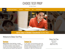 Tablet Screenshot of choicetestprep.net